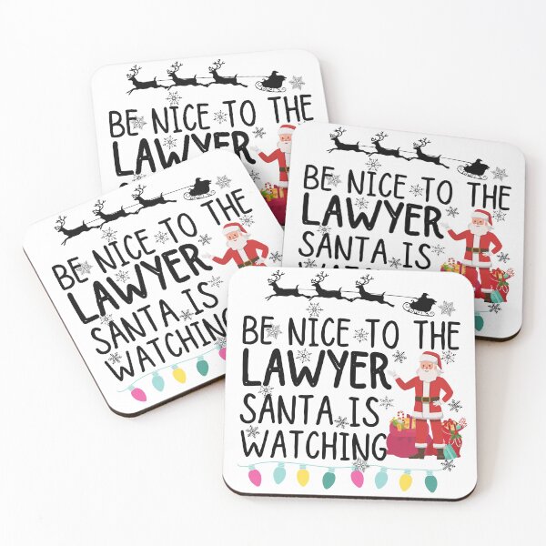 Item preview, Be nice to the lawyer santa is watching designed and sold by ronaldsonou.
