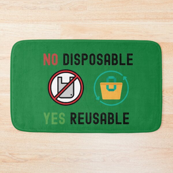 Item preview, NO Disposable Plastic YES Reusable designed and sold by Nostraw.