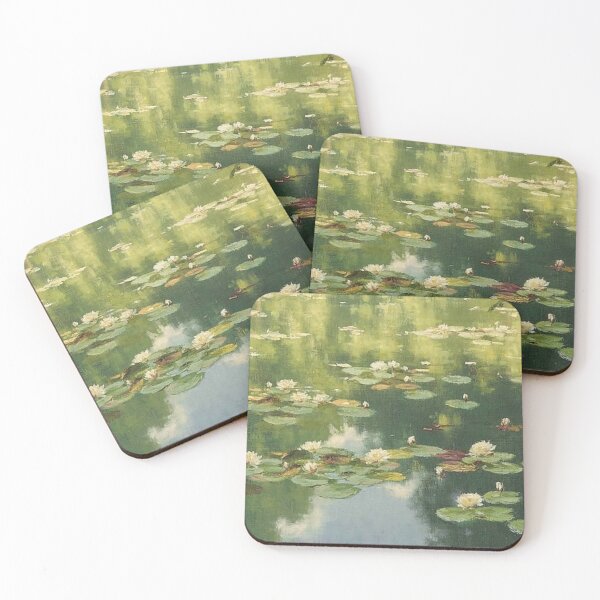 Item preview, Water Lilies (Details) By Henry Biwa designed and sold by ArtHistoryLover.