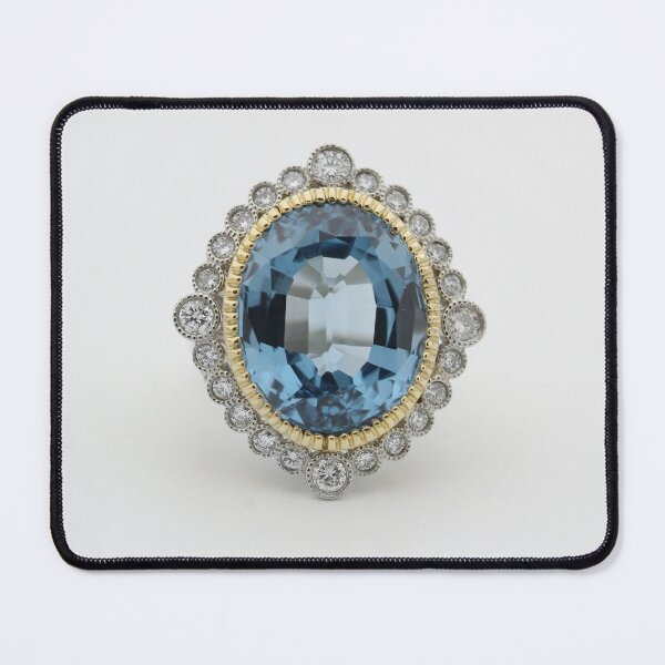 Item preview, Beautiful Aquamarine Diamond designed and sold by newburyboutique.