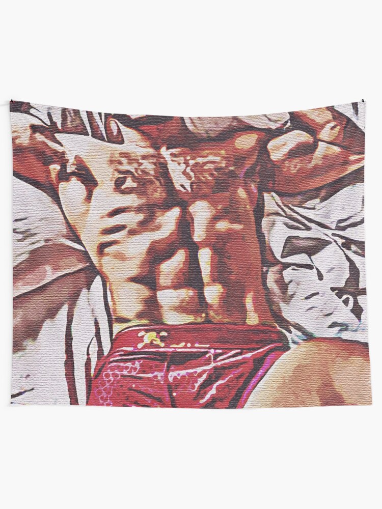 Sexy Masculine Hairy Man On The Bed Male Model Male Erotic Nude Male Nude Tapestry By Male 2859