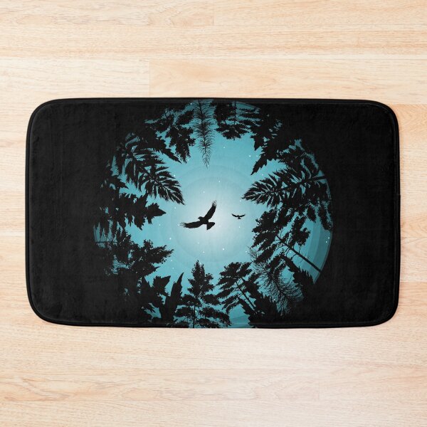 Item preview, Vintage flying eagle, Forest Nature Trees  Wildlife designed and sold by Faty-Za.