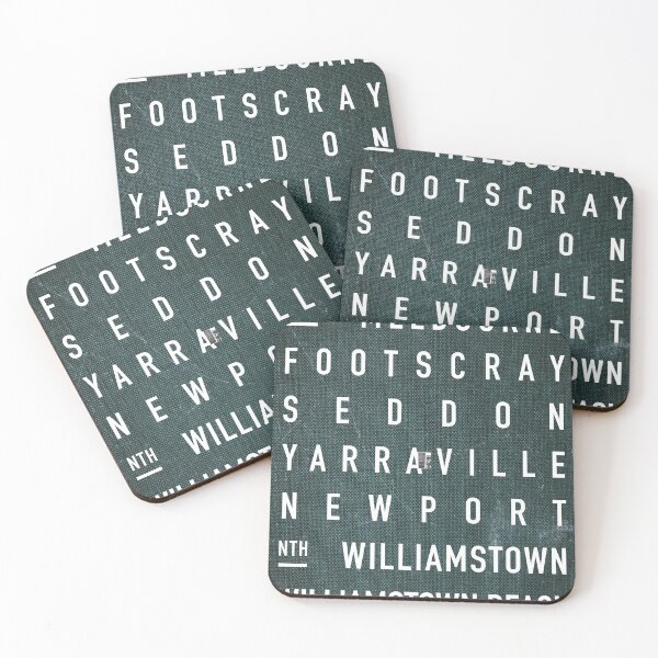 Item preview, Williamstown Train Line Destination Scroll (Melbourne) designed and sold by smnt.