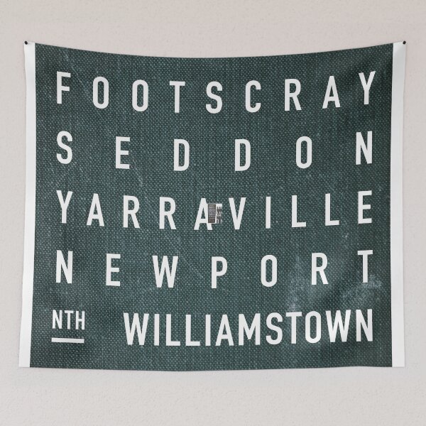 Item preview, Williamstown Train Line Destination Scroll (Melbourne) designed and sold by smnt.