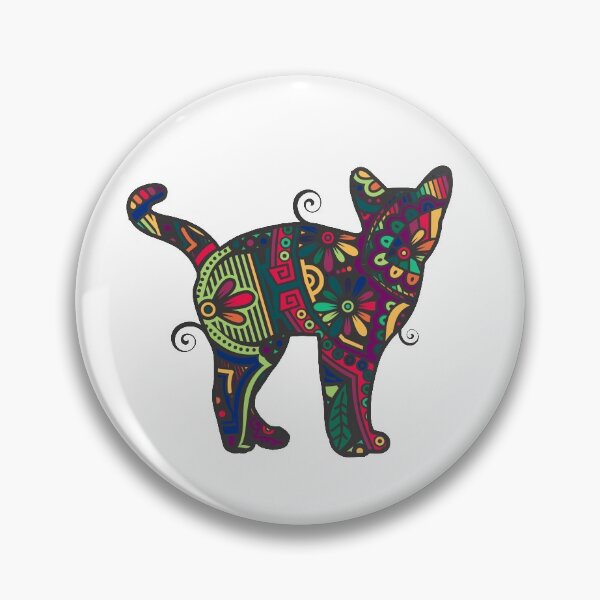 Item preview, Cat Mandala (Muted Rainbow Palette) designed and sold by murkyswamp.