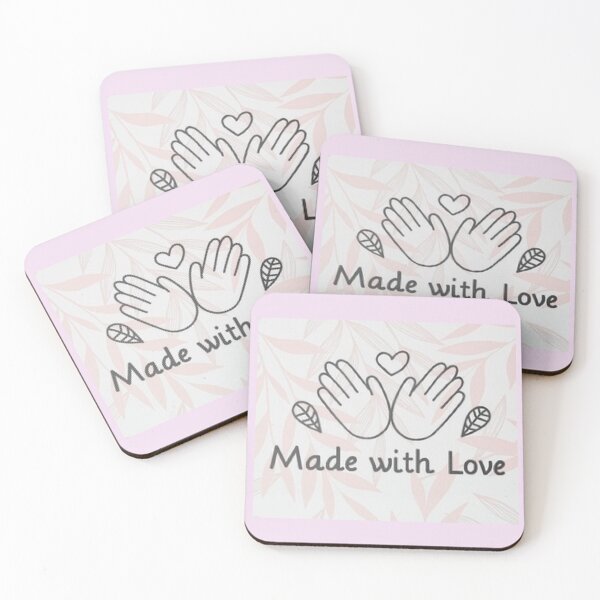Item preview, Made With Love. Hearts and Hand Prints For Apparel and Home Decor Decorations. designed and sold by lduke47.