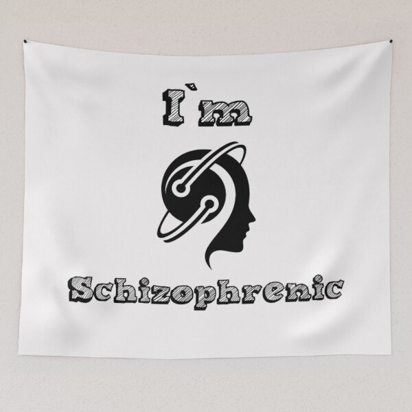 Item preview, Im schizophrenic unisex funny t-shirt.  designed and sold by Sloyar.