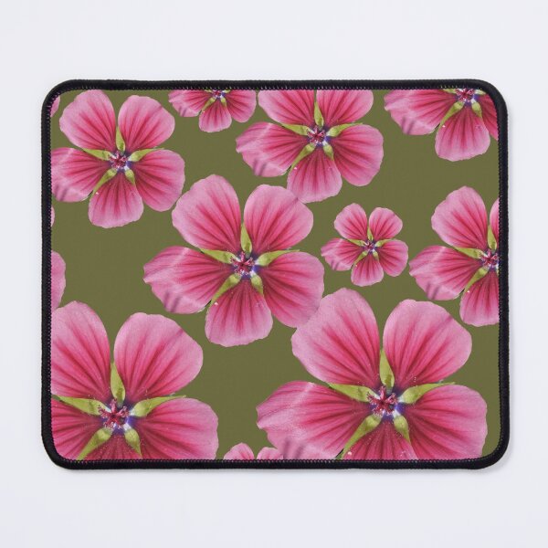 Item preview, Pink Flowers of Summer in Green designed and sold by LavishWithLove.