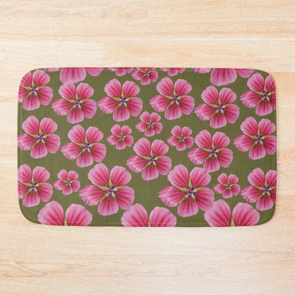 Item preview, Pink Flowers of Summer in Green designed and sold by LavishWithLove.