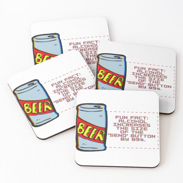 Item preview, SARCASM - ALCOHOL INCREASES THE SIZE OF THE 'SEND' BUTTON BY 89% T-SHIRT designed and sold by EverythingMaria.