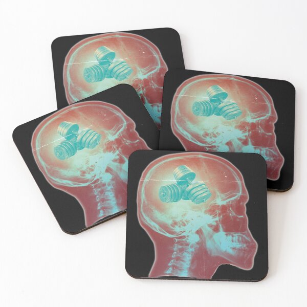 Item preview, Mind dumbbell skull gym mens boys Teens designed and sold by Magik-Art.