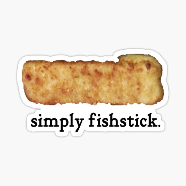 simply fishstick / fish fingers / food / joke Sticker by Happy-Work-2021