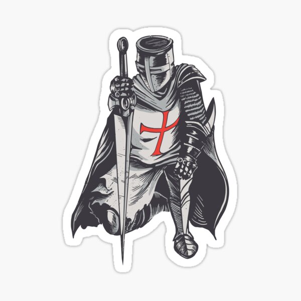 "Kneeling Knight" Sticker for Sale by masterchaotic Redbubble