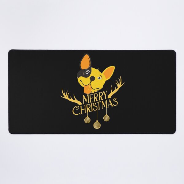 Merry Christmas Dog Lovers Desk Mat