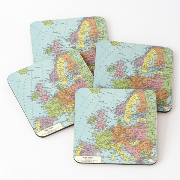 Item preview, Vintage 1938 Map of Europe.  Unique Gifts And Apparel For Map Fans, designed and sold by lduke47.