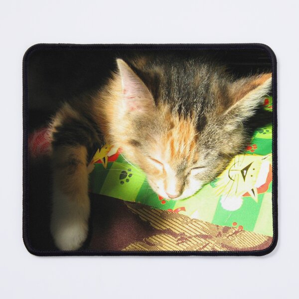 Item preview, Sleepy Christmas Calico Kitten designed and sold by SillaHoekstra.