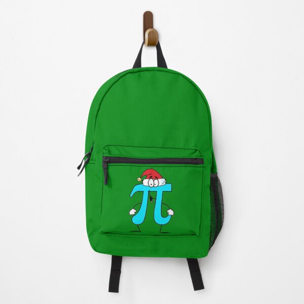 Item preview, Pi cartoon wearing a Santa hat for Christmas math designed and sold by Handstand365.