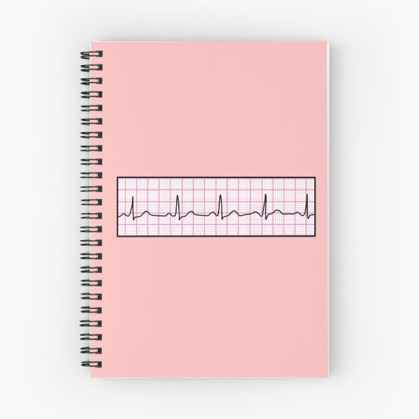 Item preview, Hand Drawn Normal Electrocardiogram Pink designed and sold by SofiaSava01.