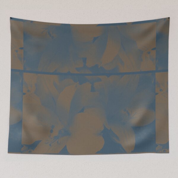 Item preview, Soft Meadow in orange and blue designed and sold by LavishWithLove.