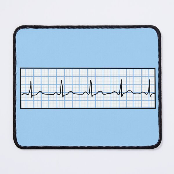 Item preview, Hand Drawn Normal Electrocardiogram Light Blue designed and sold by SofiaSava01.