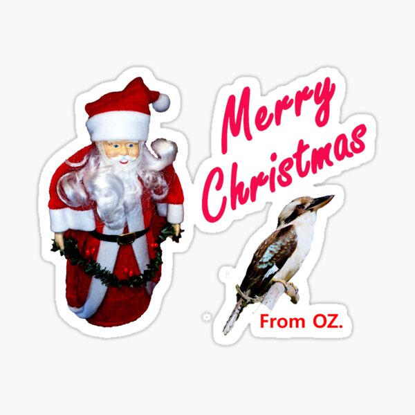 Merry Christmas Greetings - From OZ.. Sticker