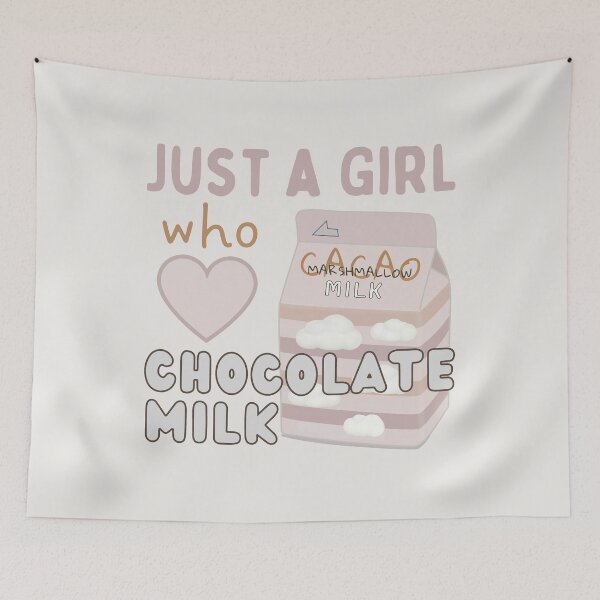 Item preview, Just A Girl Who Loves Chocolate Milk - Kawaii Milk Box Pastel designed and sold by ViewerEqualsPhoton.