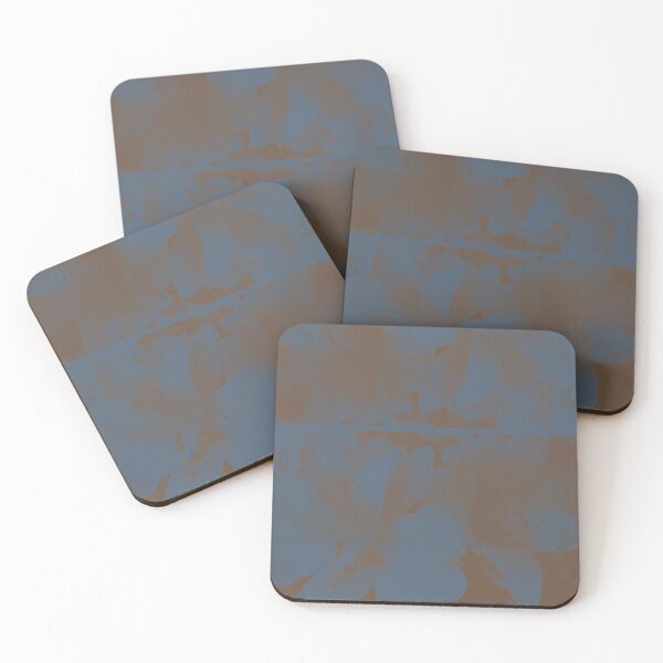 Item preview, Soft Meadow - tones of chocolate in blue   designed and sold by LavishWithLove.