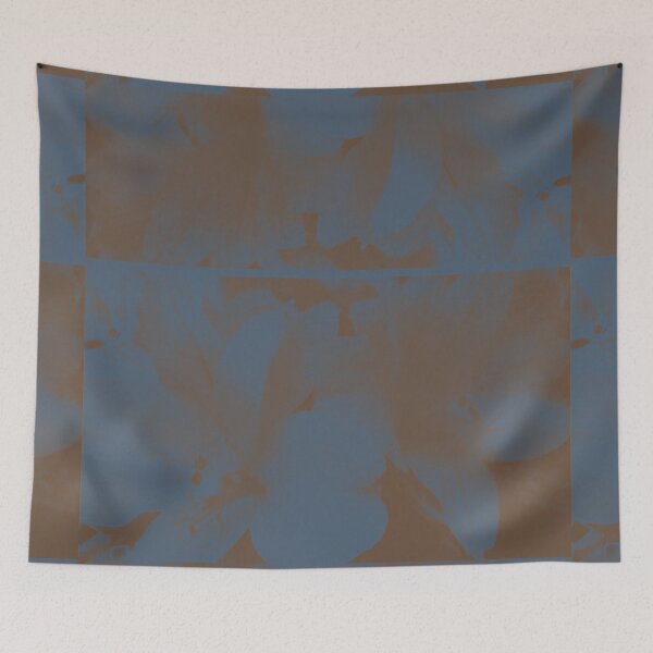Item preview, Soft Meadow - tones of chocolate in blue designed and sold by LavishWithLove.