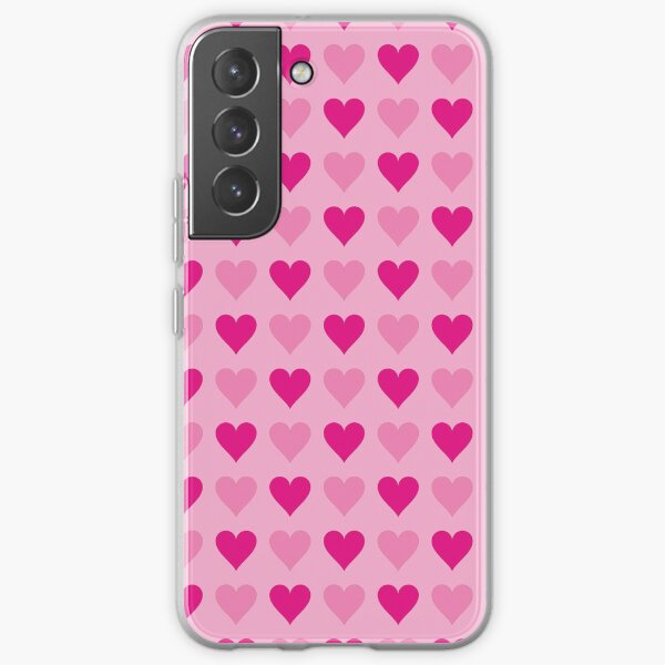 Pink Hearts No. 2 | Heart Pattern | Love Hearts | Patterns | Love | Romance | Valentines Samsung Galaxy Soft Case