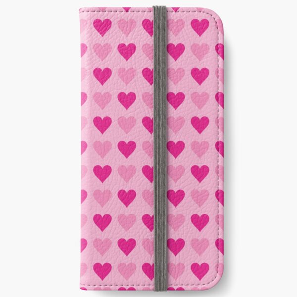 Pink Hearts No. 2 | Heart Pattern | Love Hearts | Patterns | Love | Romance | Valentines iPhone Wallet