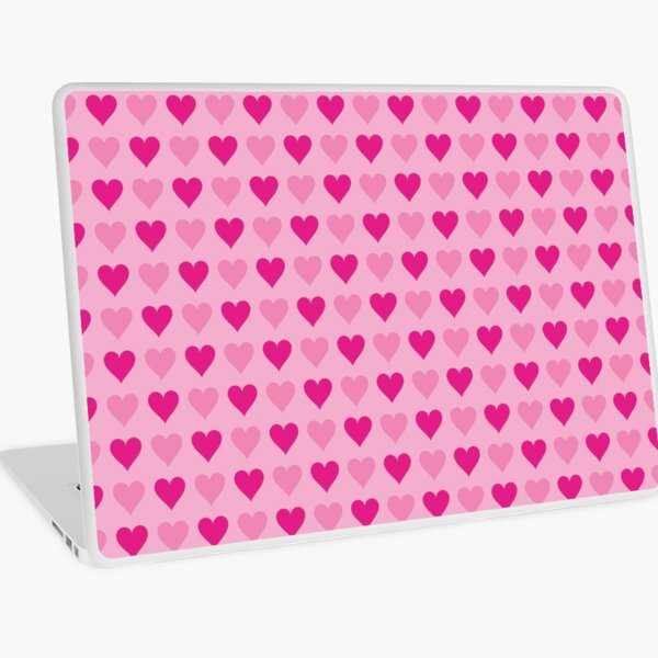 Pink Hearts No. 2 | Heart Pattern | Love Hearts | Patterns | Love | Romance | Valentines Laptop Skin