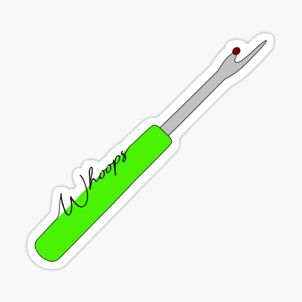 Item preview, "Whoops!" Seam Ripper (Green) designed and sold by nklange240.