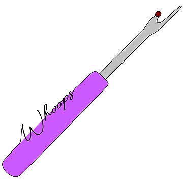 Artwork thumbnail, "Whoops!" Seam Ripper (Purple) by nklange240