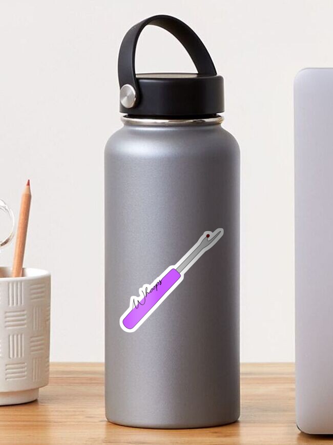 Thumbnail 1 of 3, Sticker, "Whoops!" Seam Ripper (Purple) designed and sold by nklange240.