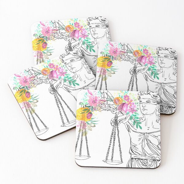 Item preview, Floral Lady Justice Lawyer Gift designed and sold by missdebi27.