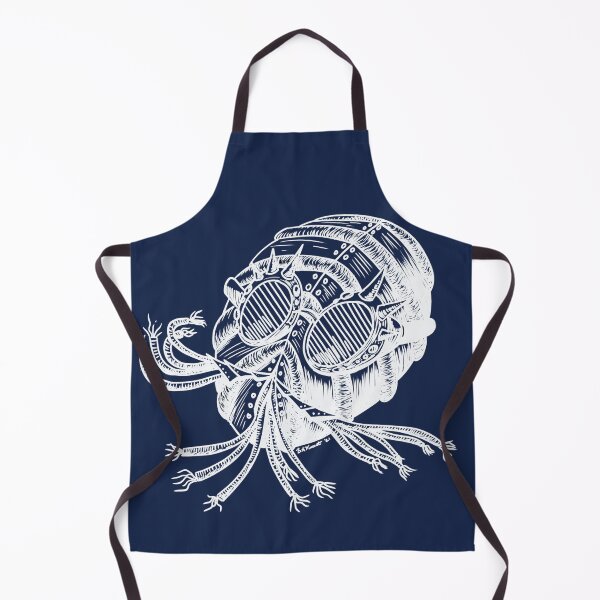 Item preview, Steampunk Ostracod (crustacean) line art, light designed and sold by Bridget Vincent.