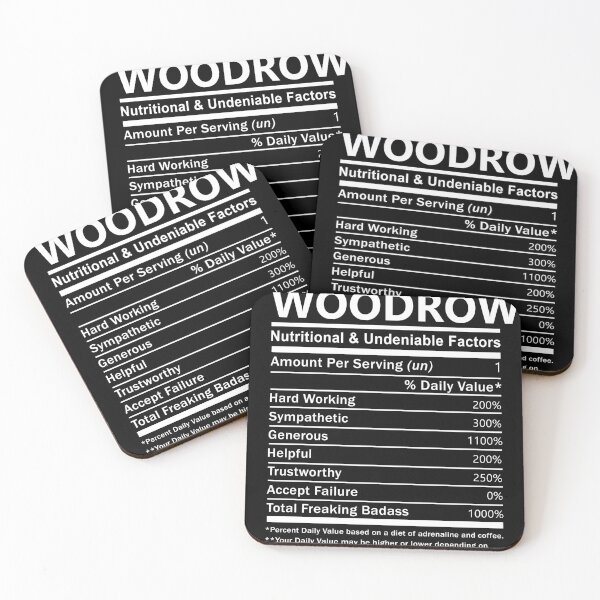 Item preview, Woodrow Name T Shirt - Woodrow Nutritional And Undeniable Factors Gift Item Tee designed and sold by artiagasonya.