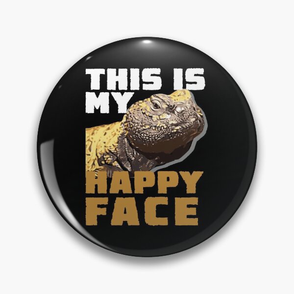 Item preview, Uromastyx This Is My Happy Face Funny Pet Dabb Lizard designed and sold by StrongShirts.
