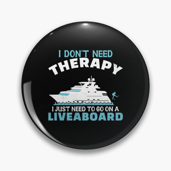 Artikelvorschau, Ich brauche keine Therapie Ich muss nur auf ein Tauchsafariboot gehen entworfen und verkauft von StrongShirts.