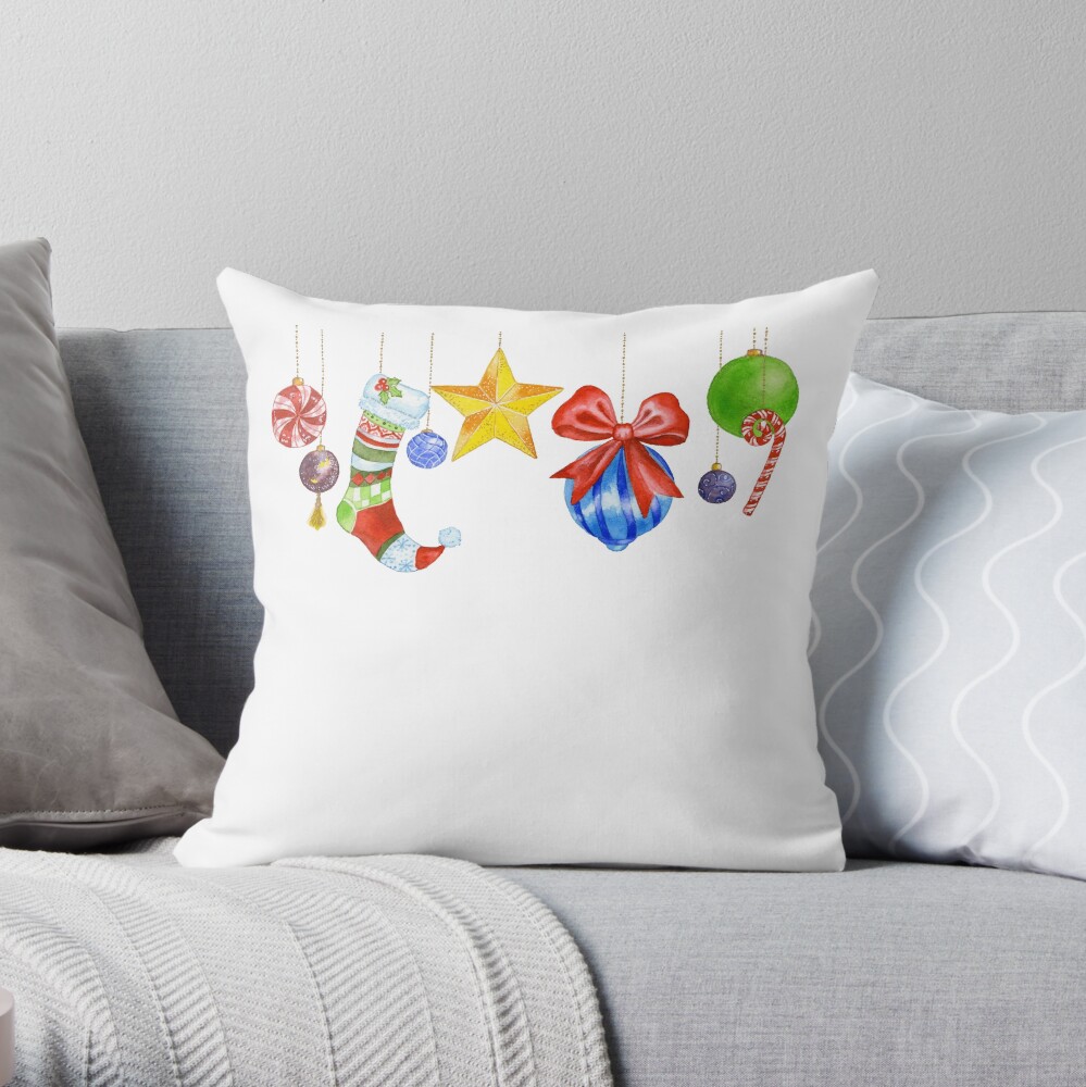 Sparkle & Candy Throw Pillow