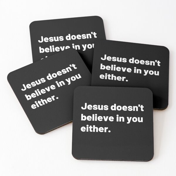 Item preview, Jesus Doesn't Believe in You Either. - Sans serif | Merry Christmas designed and sold by Polariszero.