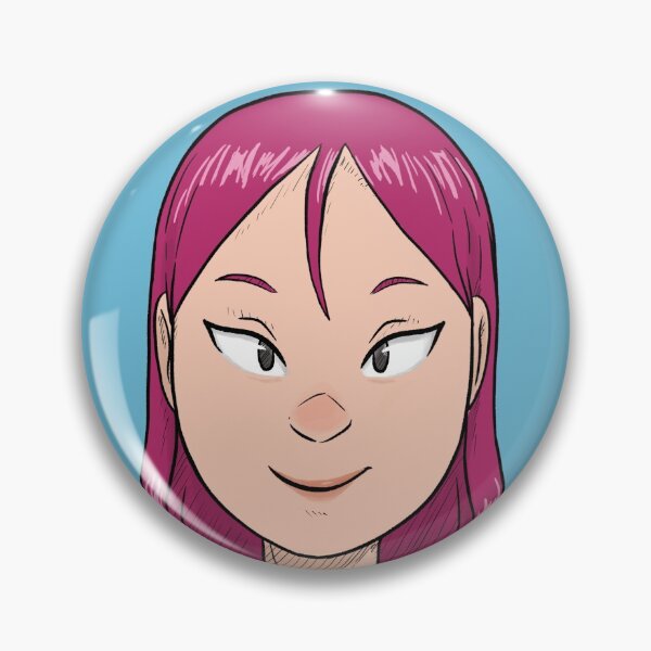 Item preview, Cute girl with pink hair smiles back designed and sold by WhoanaKeli.