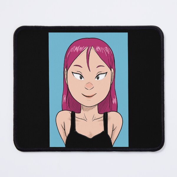 Item preview, Cute girl with pink hair smiles back designed and sold by WhoanaKeli.
