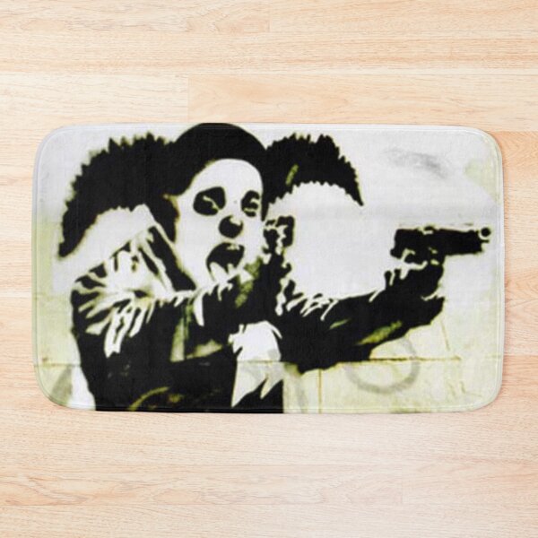 Item preview, Banksy Gun Toting Clown – Bristol Graffiti Street Art - Pop Art designed and sold by IMPHives.