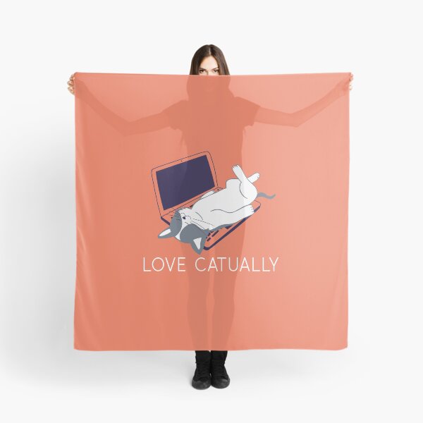 Item preview, Love Catually - funny cat laptop designed and sold by SuperiorPrints.