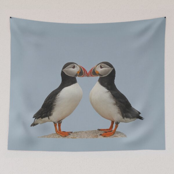 Item preview, Atlantic Puffins Kissing designed and sold by LindaCPhoto.