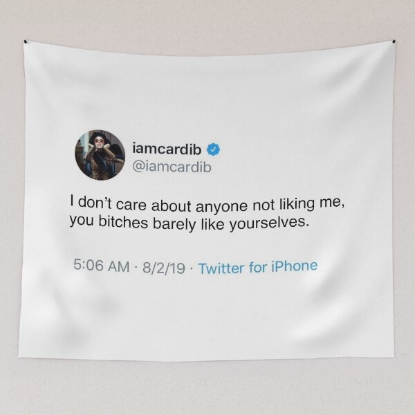 Item preview, Cardi b tweet designed and sold by ciatt.