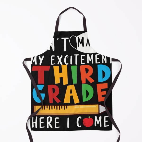 Item preview, Can't Mask My Excitement THIRD GRADE designed and sold by ConnieKunkle.