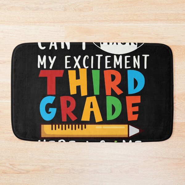 Item preview, Can't Mask My Excitement THIRD GRADE designed and sold by ConnieKunkle.