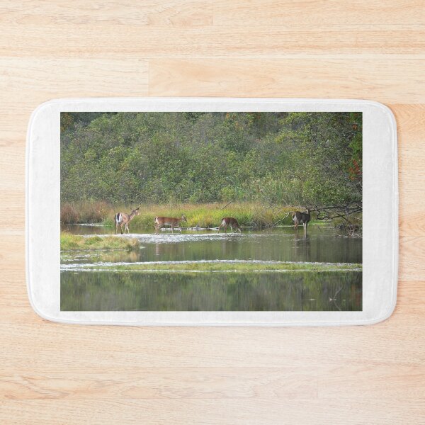 Item preview, Four Deer wading in a River designed and sold by PaulKPhoto.